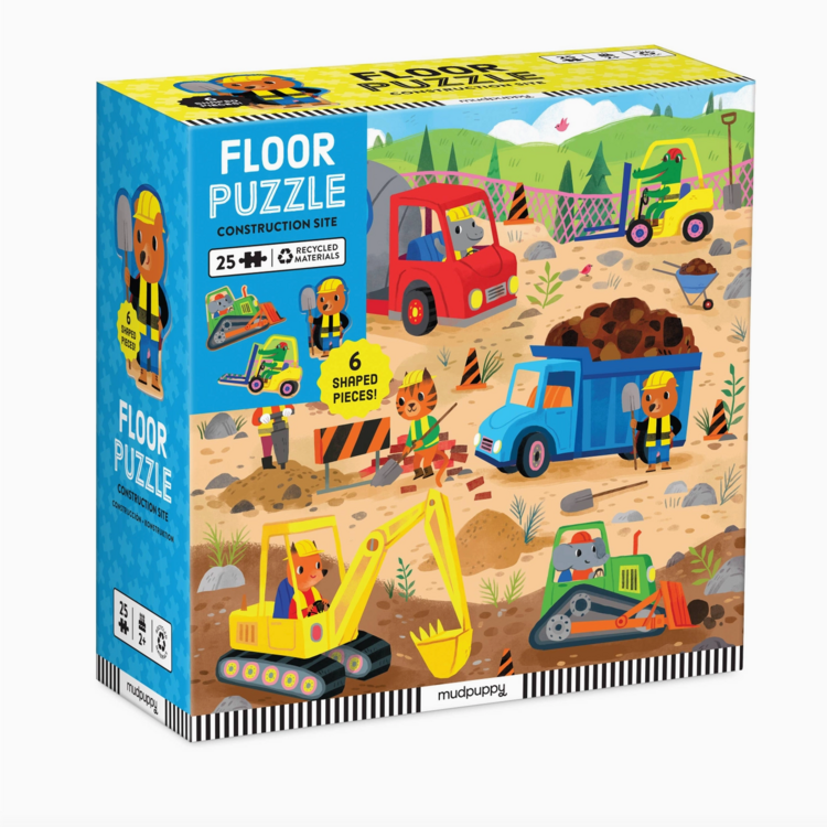 Construction Site Floor Puzzle - 25 Pcs