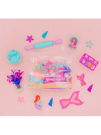 YOUNG + WILD AND FRIEDMAN Sensory Dough Bag - Mermaid