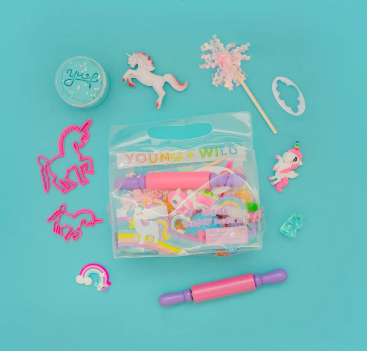 YOUNG + WILD AND FRIEDMAN Sensory Dough Bag - Unicorn