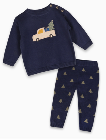 VIVERANO ORGANICS Jolly Truck Sweater Set