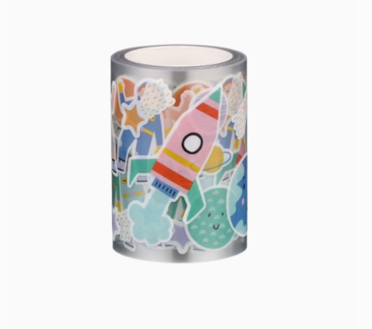 MAGIC PLAYBOOK Outer Space Washi Stickers