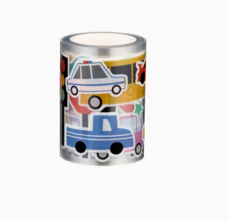 MAGIC PLAYBOOK Transportation Washi Stickers