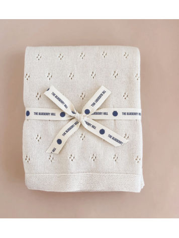 THE BLUEBERRY HILL Heirloom Organic Blanket - Cream