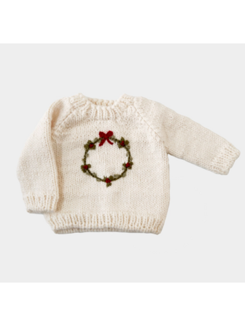 THE BLUEBERRY HILL Wreath Baby Sweater