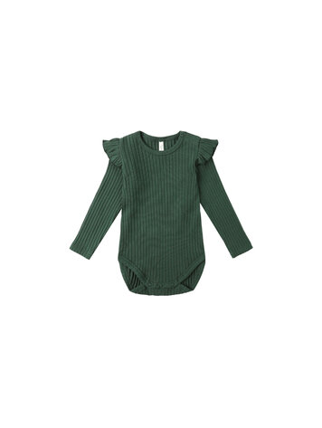 RYLEE AND CRU Shoulder Ruffle Bodysuit