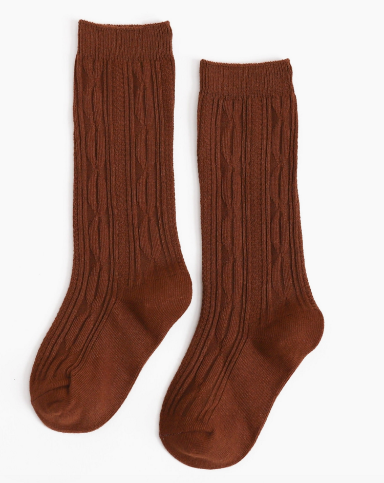 LITTLE STOCKING CO Cable Knit Knee High