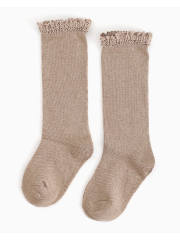 LITTLE STOCKING CO Lace Top Knee High