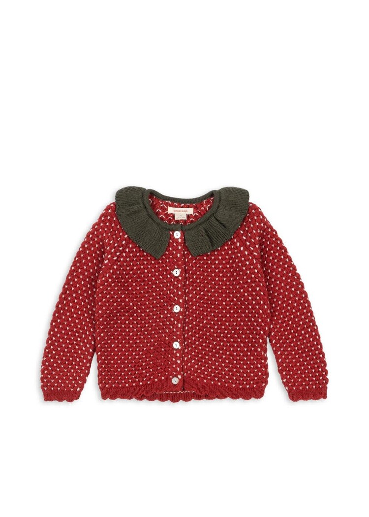 KONGES SLOJD Strawberry Baby Cardigan