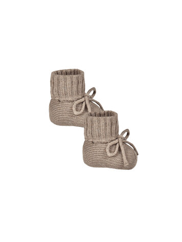 QUINCY MAE Heathered Knit Booties