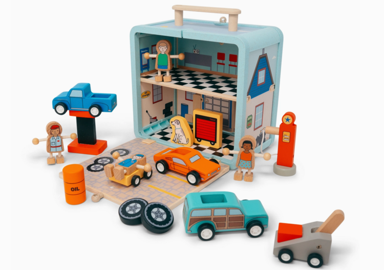JACK RABBIT CREATIONS Suitcase Series: Auto Repair Shop