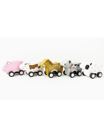 JACK RABBIT CREATIONS Pull Back Barnyard Animals