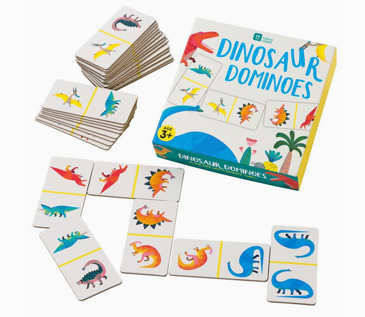 TALKING TABLES USA Party Dinosaur Dominoes Game
