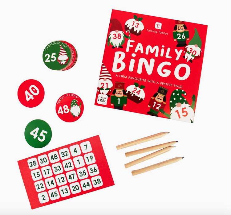 TALKING TABLES USA Nutcracker Christmas Bingo Game