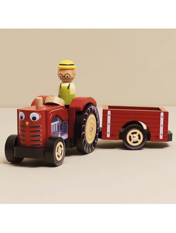 LE TOY VAN, INC. Farmyard Tractor & Trailer