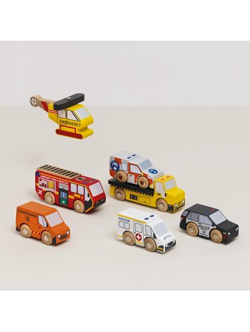LE TOY VAN, INC. Emergency Helicopter & Rescue Cars