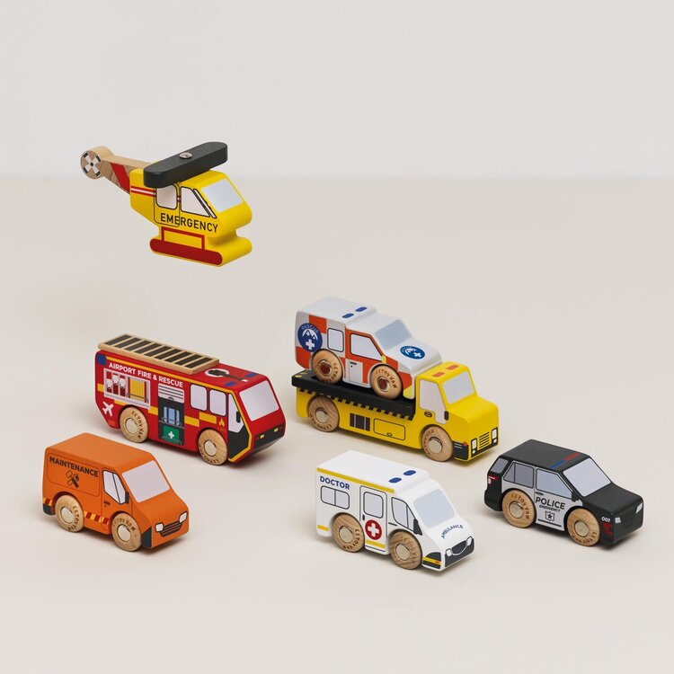 LE TOY VAN, INC. Emergency Helicopter & Rescue Cars