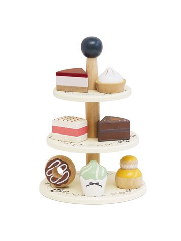 LE TOY VAN, INC. Wooden Cake Stand & Treats