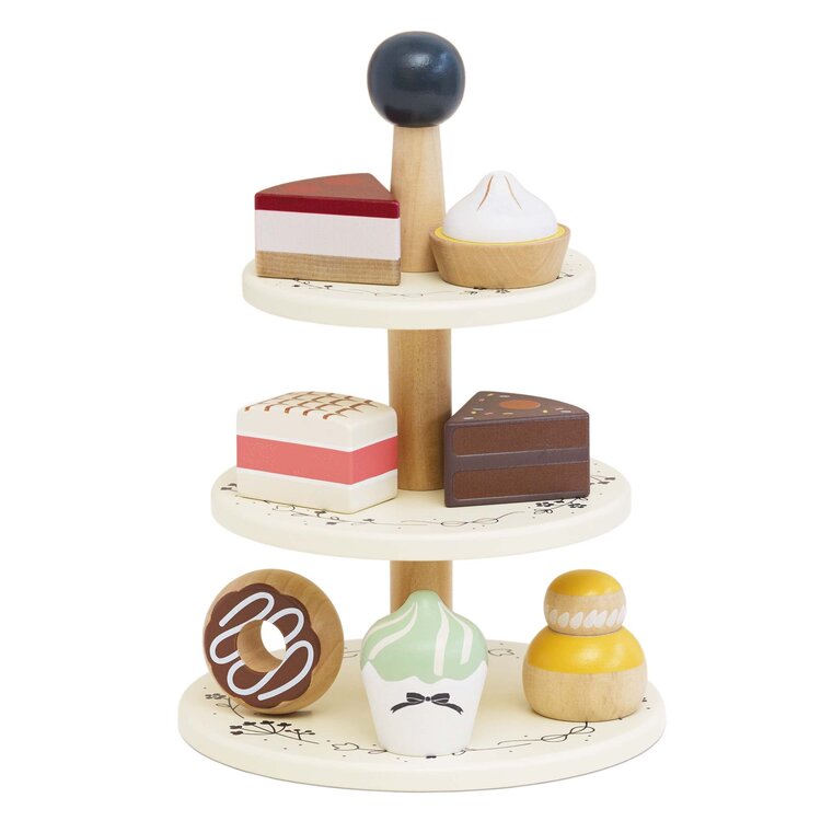 LE TOY VAN, INC. Wooden Cake Stand & Treats