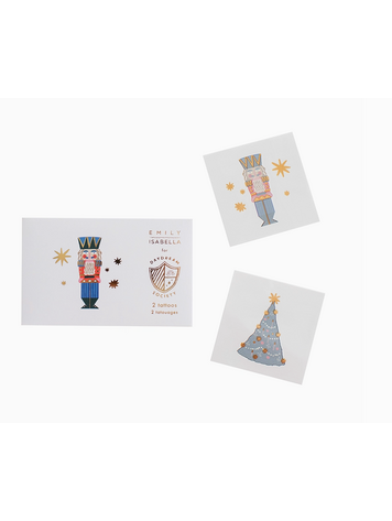 Jollity & Co. + Daydream Society Nutcracker Temporary Tattoos