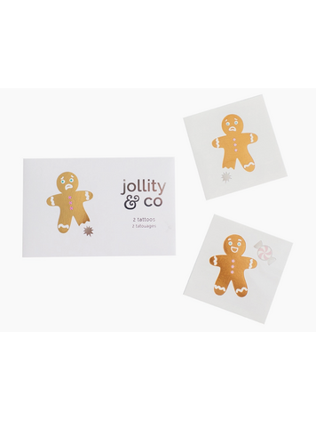 Jollity & Co. + Daydream Society Gingerbread Men Temporary Tattoos