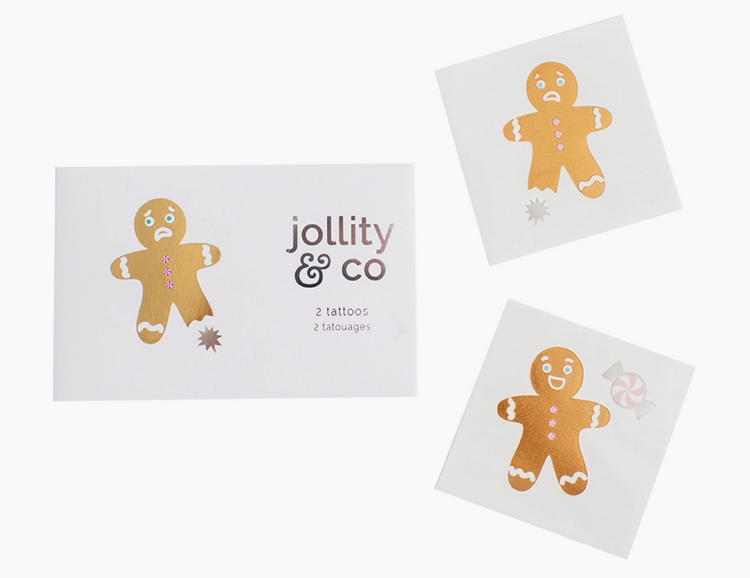 Jollity & Co. + Daydream Society Gingerbread Men Temporary Tattoos