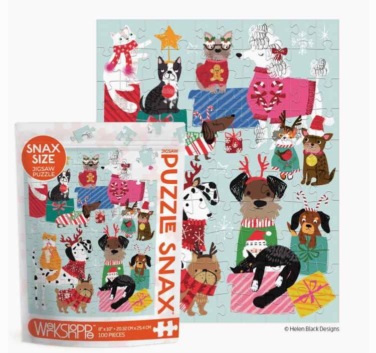 WERKSHOPPE Holiday Gift Exchange Puzzle Snax