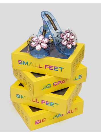 SUPER SMALLS Pink Flower Gem Play Shoes