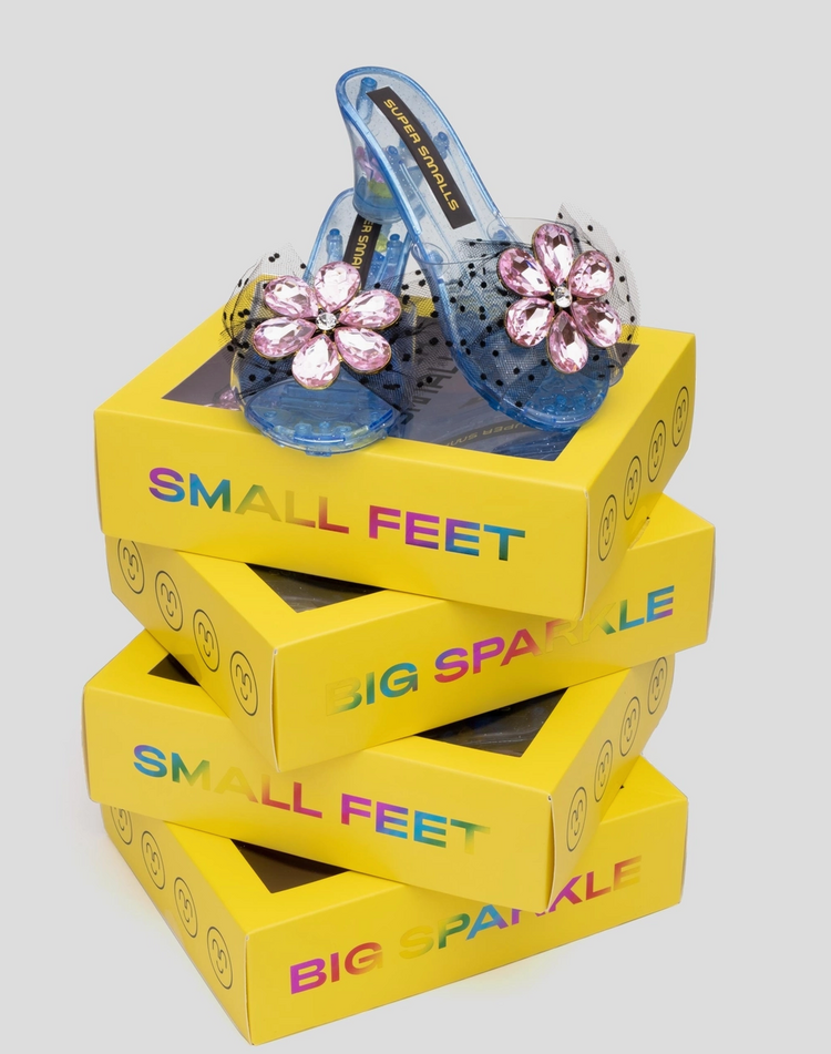 SUPER SMALLS Pink Flower Gem Play Shoes
