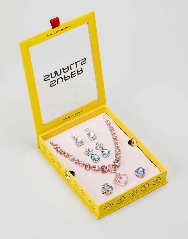 SUPER SMALLS Pink & Blue Necklace Set