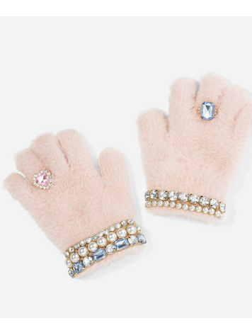 SUPER SMALLS Cotton Candy Jeweled Gloves