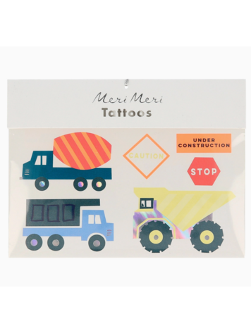 MERI MERI Construction Temporary Tattoos