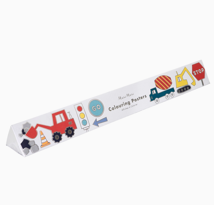 MERI MERI Construction Coloring Posters