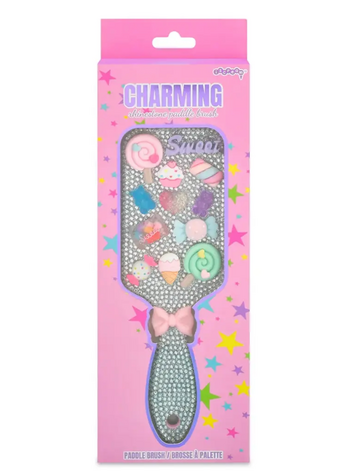 ISCREAM Charming Rhinestone Paddle Brush