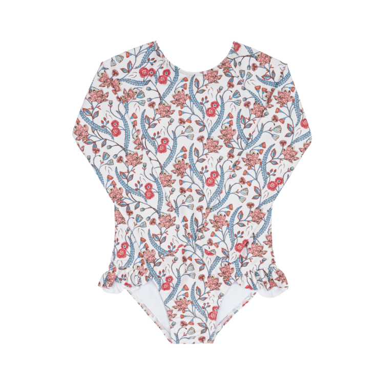 MINNOW Feathered Floral Rashguard