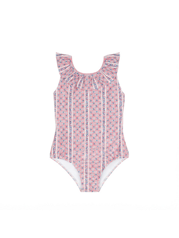 MINNOW Floral Ruffle Girls One Piece