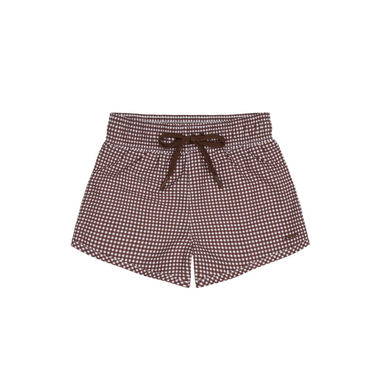 MINNOW Gingham Boys Boardie