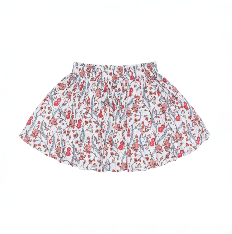 MINNOW Feathered Floral  Skirt