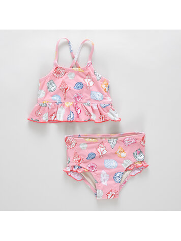 PINK CHICKEN Palmer Seashells Tankini