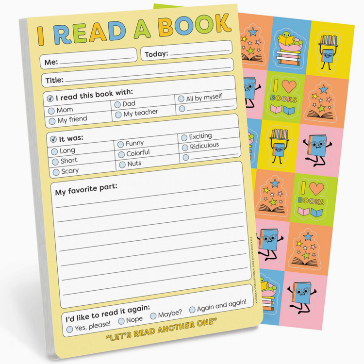 KNOCK KNOCK I Read A Book Playtime Pads