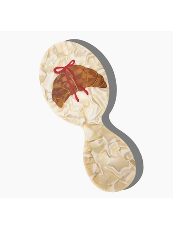 SOLAR ECLIPSE Hand-Painted Croissant Brush