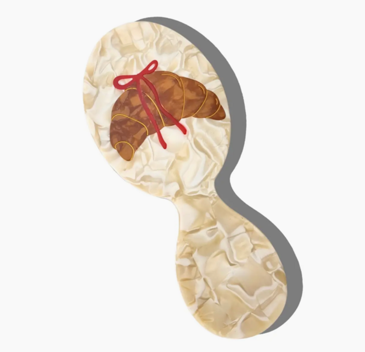 SOLAR ECLIPSE Hand-Painted Croissant Brush