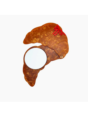 SOLAR ECLIPSE Hand-Painted Croissant Mirror