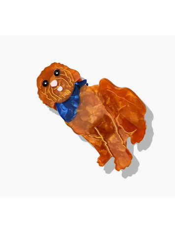 SOLAR ECLIPSE Hand-Painted Goldendoodle Clip