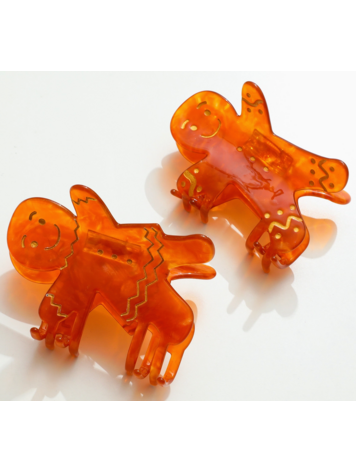 Gingerbread Claw Clip