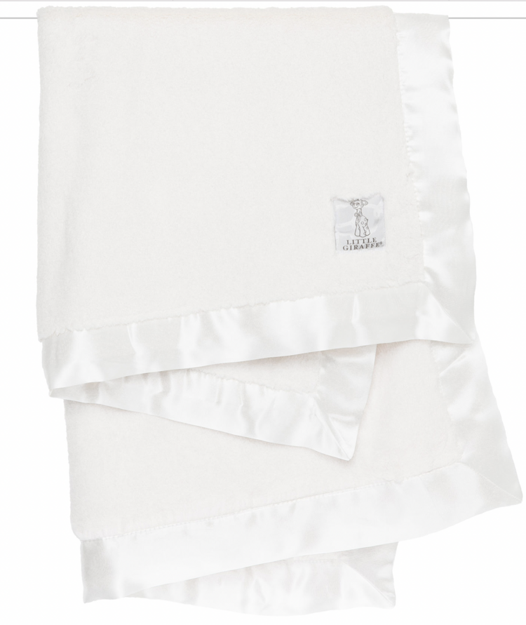 LITTLE GIRAFFE Cream Luxe Solid Blanket