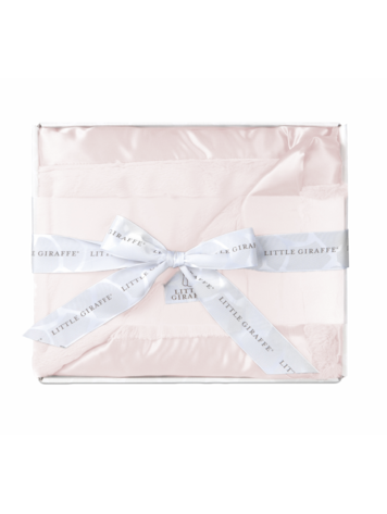 LITTLE GIRAFFE Pink Luxe Solid Blanket
