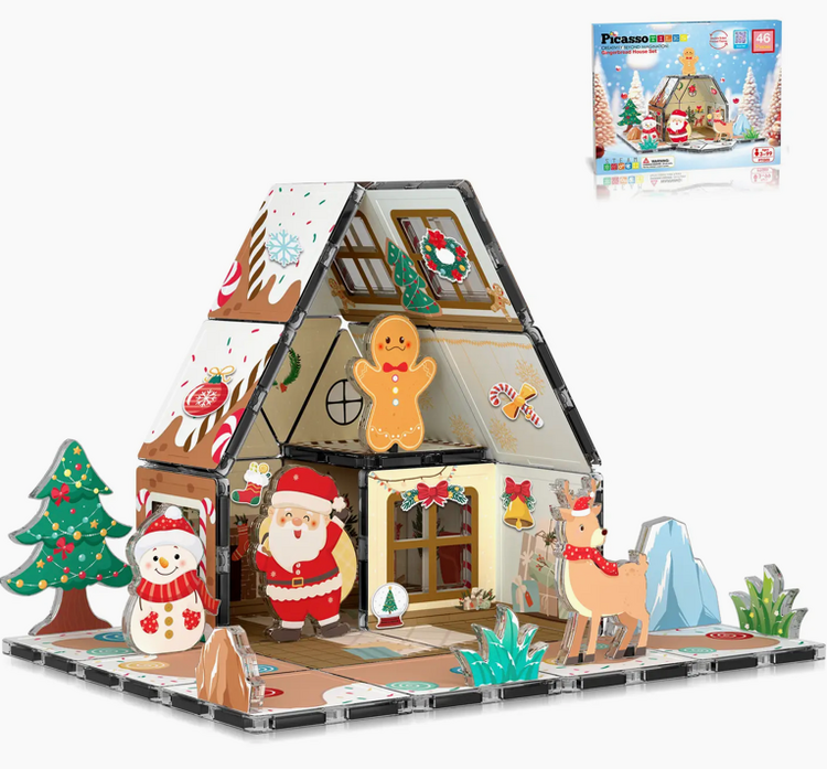 PICASSO TILES Gingerbread House Magnetic Tiles