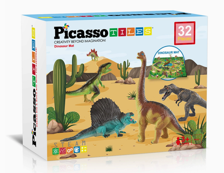 PICASSO TILES Dinosaur Action Toy Set