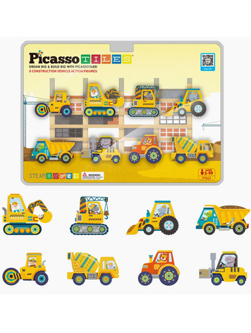 PICASSO TILES Construction Magnetic Action Figures