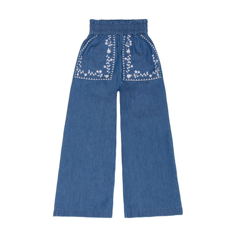 MINNOW Embroidered Paperbag Pant